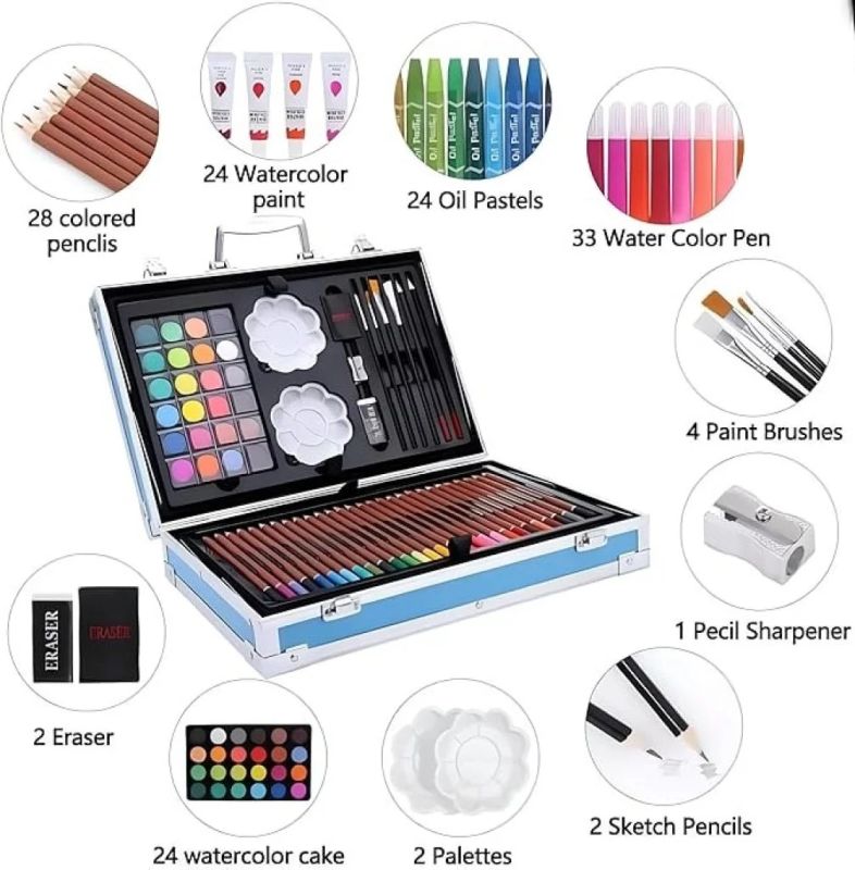 Colour Plastic Deluxe Art Set Box
